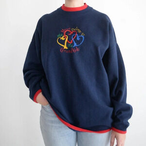 Vintage M&C Sportswear Blue Grandchildren Crewneck Sweater L